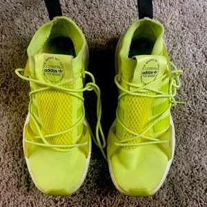 Neon Adidas Tennis Shoes